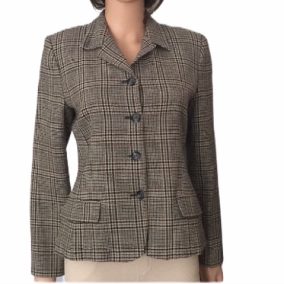Vintage Harve Benard Plaid Wool Blazer
